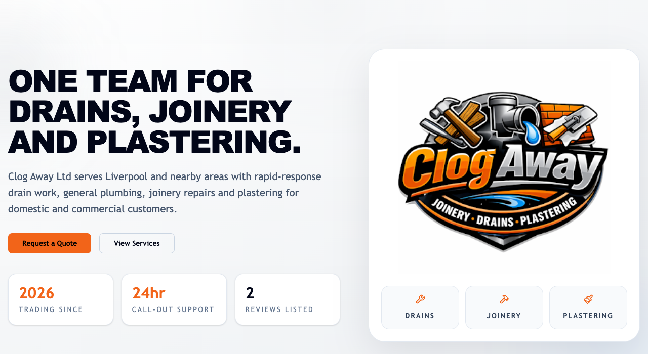 Clog Away website